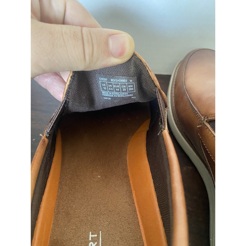Rockport Garett Venetian Men's Cognac Loafers Sz10 - Picture 9 of 11